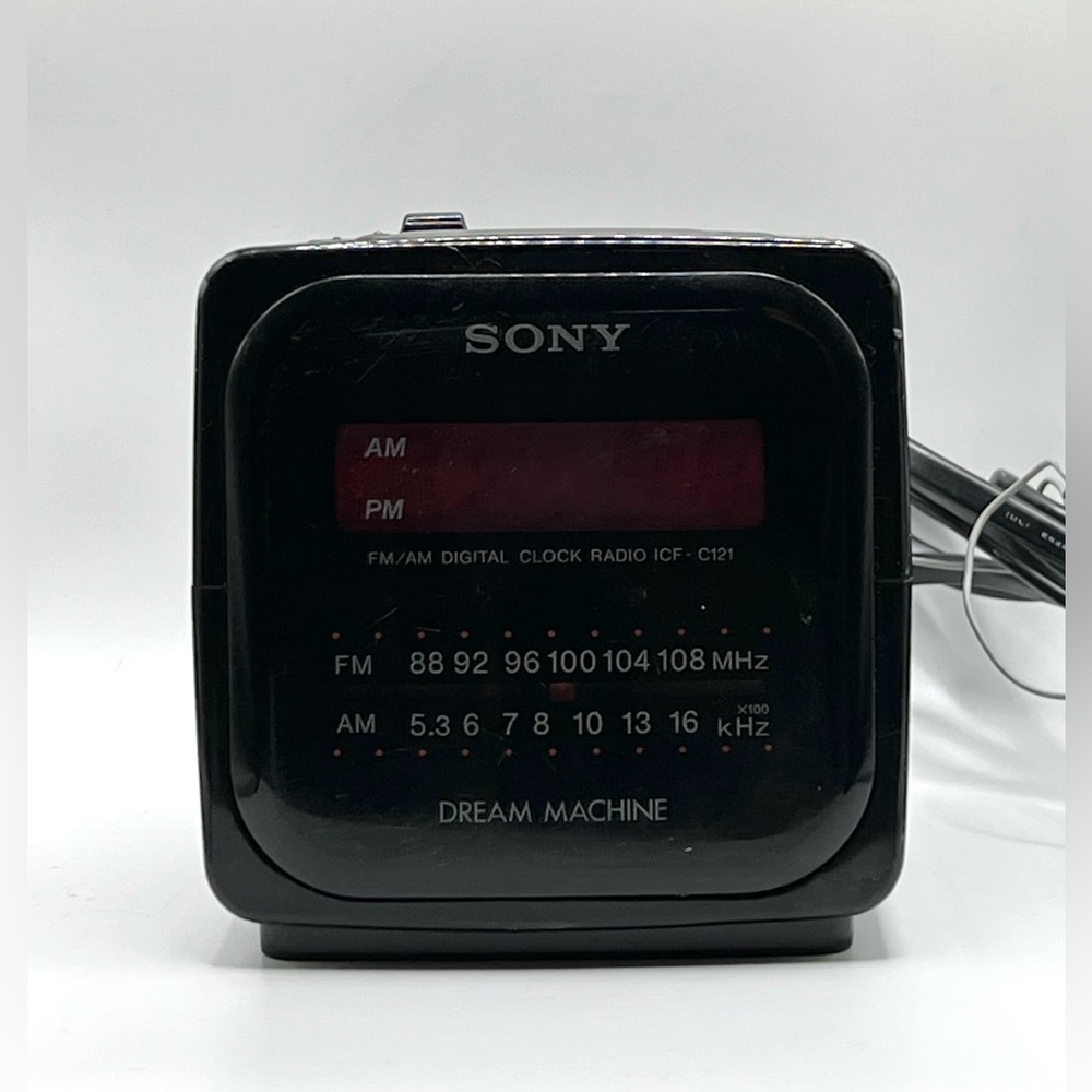Sony Black Cube Dream Machine Digital Clock Radio